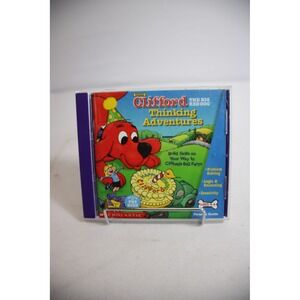 Clifford the Big Red Dog Thinking Adventures PC CD ROM Game Scholastic Ages 4-6